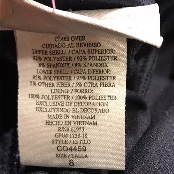 Jona Michelle Girl Dress Sz 8 Blue Silver Top Velvet Lined String Button Closure - Picture 8 of 9